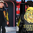 Lando Sporting Italian Racing Icon Valentino Rossi dans le paddock